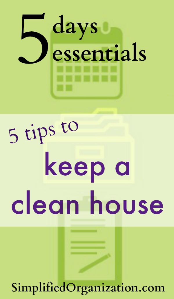 These 5 quick tips will help your house keep itself clean. Do them every day and you'll have a chaos-free home in no time.