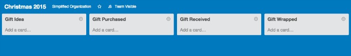 Trello is a different sort of task management app. It is the perfect app to organize your Christmas presents this year!