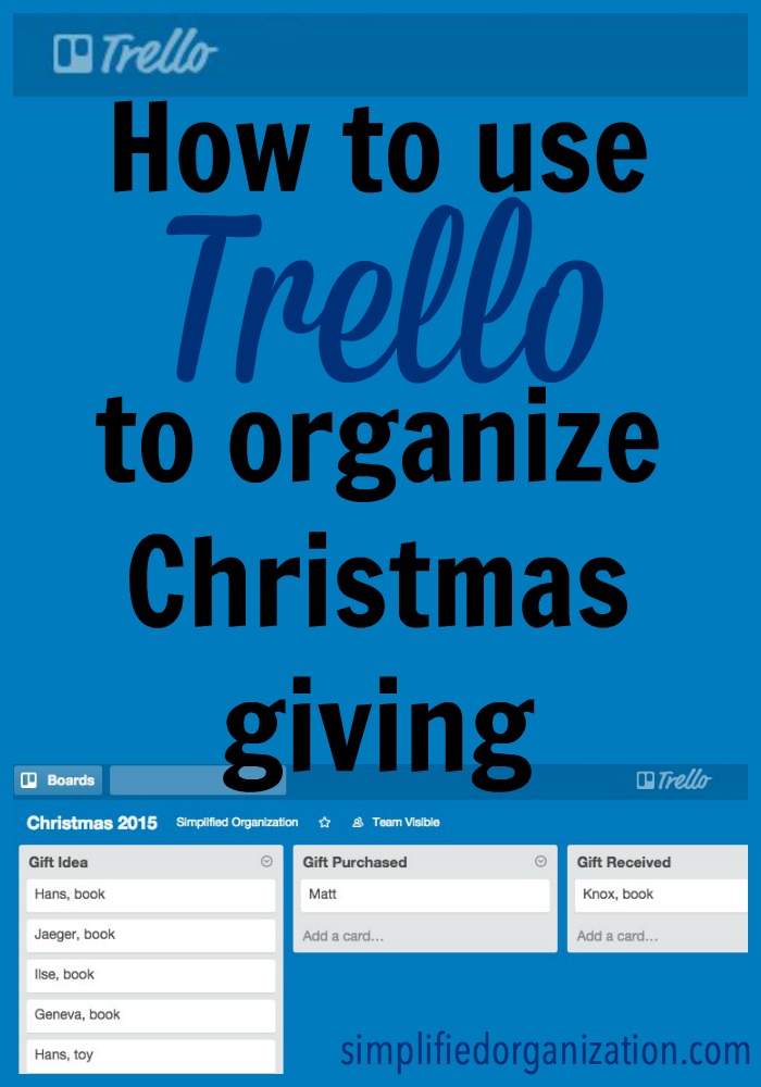 Trello is a different sort of task management app. It is the perfect app to organize your Christmas presents this year!