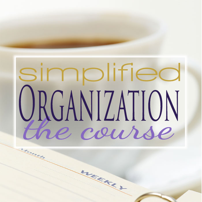 How to Organize Your Life with Simplified Organization eCourse