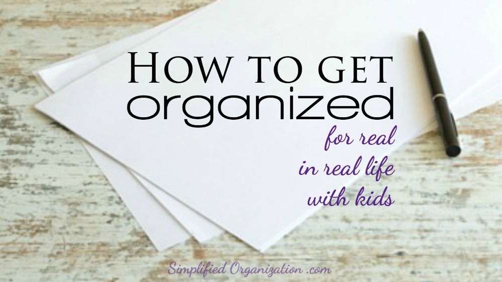 Learn how to get organized by learning what organization is in the first place. Get organized in real life – it's not about matching containers.